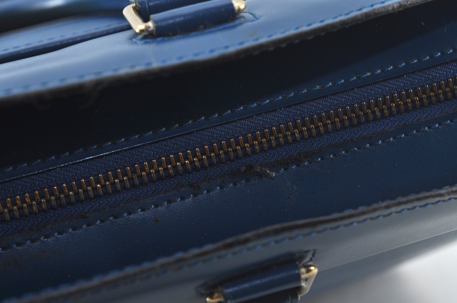 Authentic Louis Vuitton Epi Riviera Hand Bag Blue M48185 LV 0342K