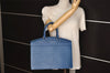 Authentic Louis Vuitton Epi Riviera Hand Bag Blue M48185 LV Junk 0342K