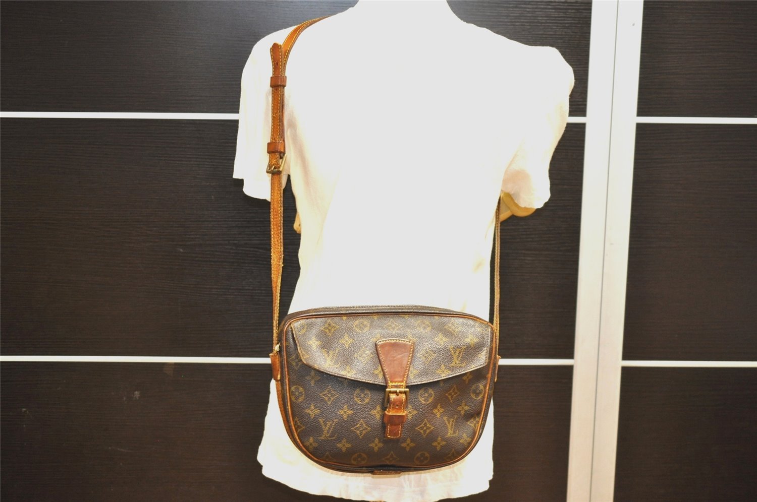 Authentic Louis Vuitton Monogram Jeune Fille MM M51226 Shoulder Cross Bag 0343J