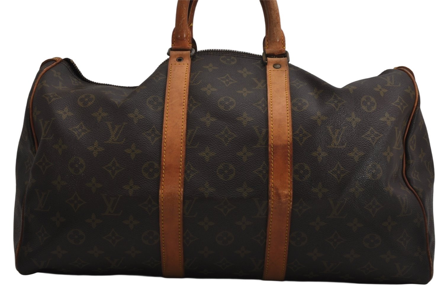Authentic Louis Vuitton Monogram Keepall 45 Travel Boston Bag M41428 Junk 0343K