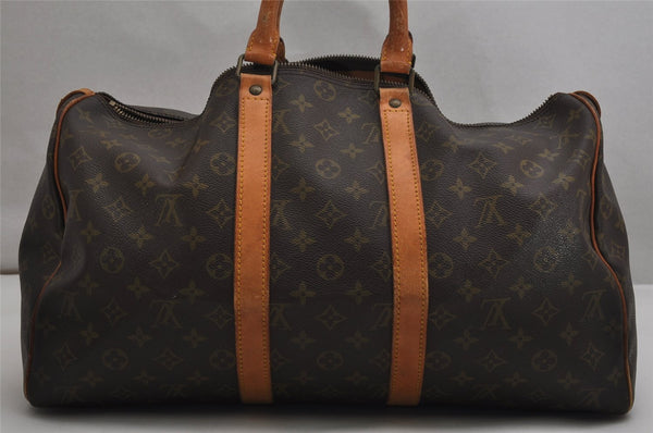 Authentic Louis Vuitton Monogram Keepall 45 Travel Boston Bag M41428 Junk 0343K