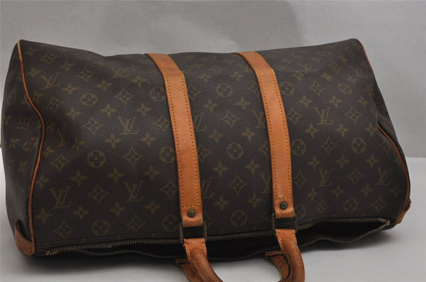 Authentic Louis Vuitton Monogram Keepall 45 Travel Boston Bag M41428 Junk 0343K