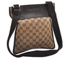Authentic GUCCI Shoulder Cross Body Bag GG Canvas Leather 27639 Brown 0345J