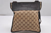 Authentic GUCCI Shoulder Cross Body Bag GG Canvas Leather 27639 Brown 0345J