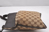 Authentic GUCCI Shoulder Cross Body Bag GG Canvas Leather 27639 Brown 0345J