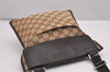 Authentic GUCCI Shoulder Cross Body Bag GG Canvas Leather 27639 Brown 0345J