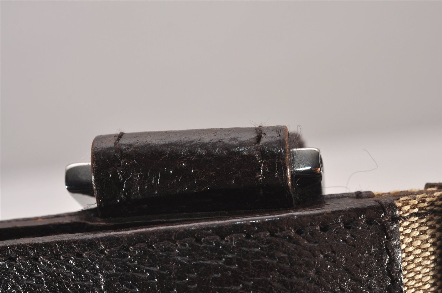 Authentic GUCCI Shoulder Cross Body Bag GG Canvas Leather 27639 Brown 0345J