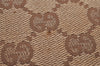 Authentic GUCCI Shoulder Cross Body Bag GG Canvas Leather 27639 Brown 0345J