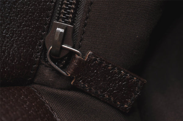 Authentic GUCCI Shoulder Cross Body Bag GG Canvas Leather 27639 Brown 0345J