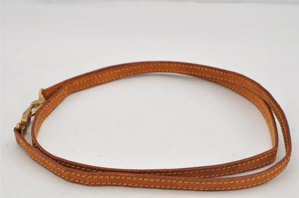 Authentic Louis Vuitton Leather Shoulder Strap Beige 46.7" LV 0345K