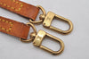 Authentic Louis Vuitton Leather Shoulder Strap Beige 46.7" LV 0345K