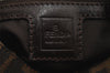 Authentic FENDI Zucca Mamma Baguette Shoulder Bag Canvas Leather Brown 0347J