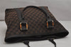Authentic GUCCI Bamboo Shoulder Tote Bag GG Canvas Leather 339547 Brown 0347K