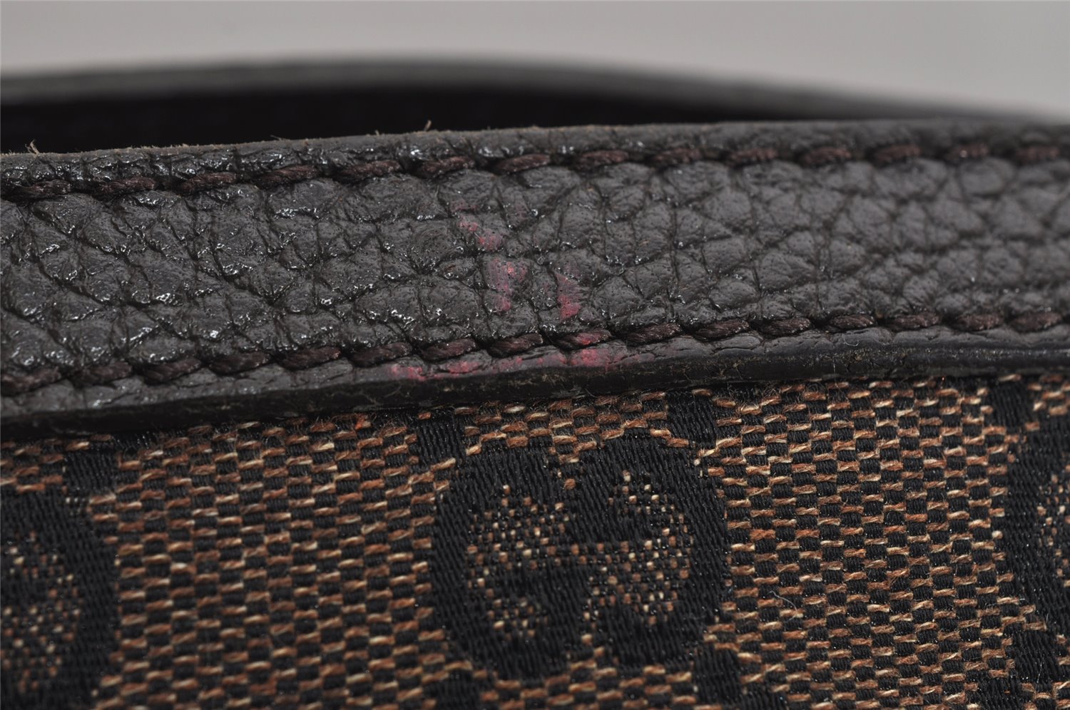 Authentic GUCCI Bamboo Shoulder Tote Bag GG Canvas Leather 339547 Brown 0347K