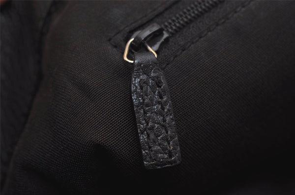 Authentic GUCCI Bamboo Shoulder Tote Bag GG Canvas Leather 339547 Brown 0347K