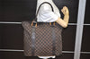 Authentic GUCCI Bamboo Shoulder Tote Bag GG Canvas Leather 339547 Brown 0347K