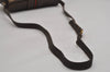 Authentic GUCCI Web Sherry Line Shoulder Bag GG PVC Leather Brown Junk 0348K