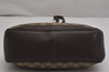 Authentic GUCCI Web Sherry Line Shoulder Bag GG PVC Leather Brown Junk 0348K