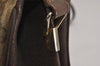 Authentic GUCCI Web Sherry Line Shoulder Bag GG PVC Leather Brown Junk 0348K