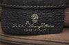 Authentic GUCCI Web Sherry Line Shoulder Bag GG PVC Leather Brown Junk 0348K