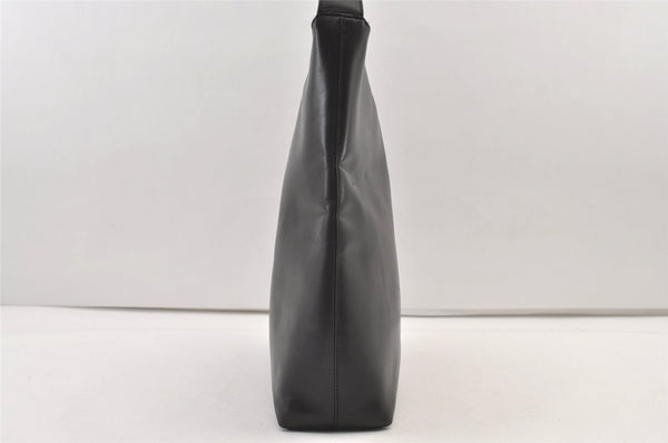 Authentic GUCCI Vintage Shoulder Hand Bag Leather Black 0350K