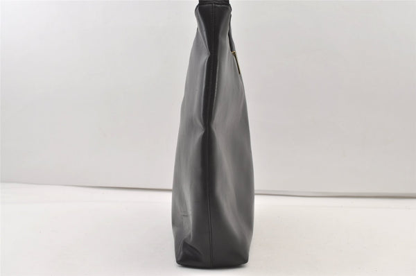 Authentic GUCCI Vintage Shoulder Hand Bag Leather Black 0350K