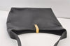 Authentic GUCCI Vintage Shoulder Hand Bag Leather Black 0350K