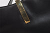 Authentic GUCCI Vintage Shoulder Hand Bag Leather Black 0350K