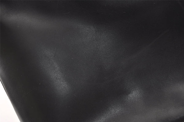 Authentic GUCCI Vintage Shoulder Hand Bag Leather Black 0350K