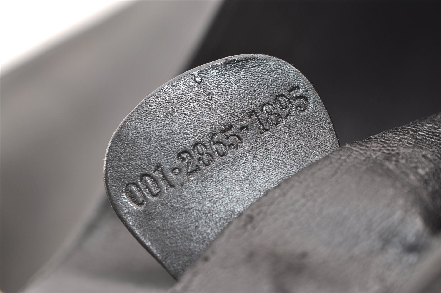 Authentic GUCCI Vintage Shoulder Hand Bag Leather Black 0350K