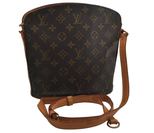 Authentic Louis Vuitton Monogram Drouot Shoulder Crossbody Bag M51290 Junk 0352K