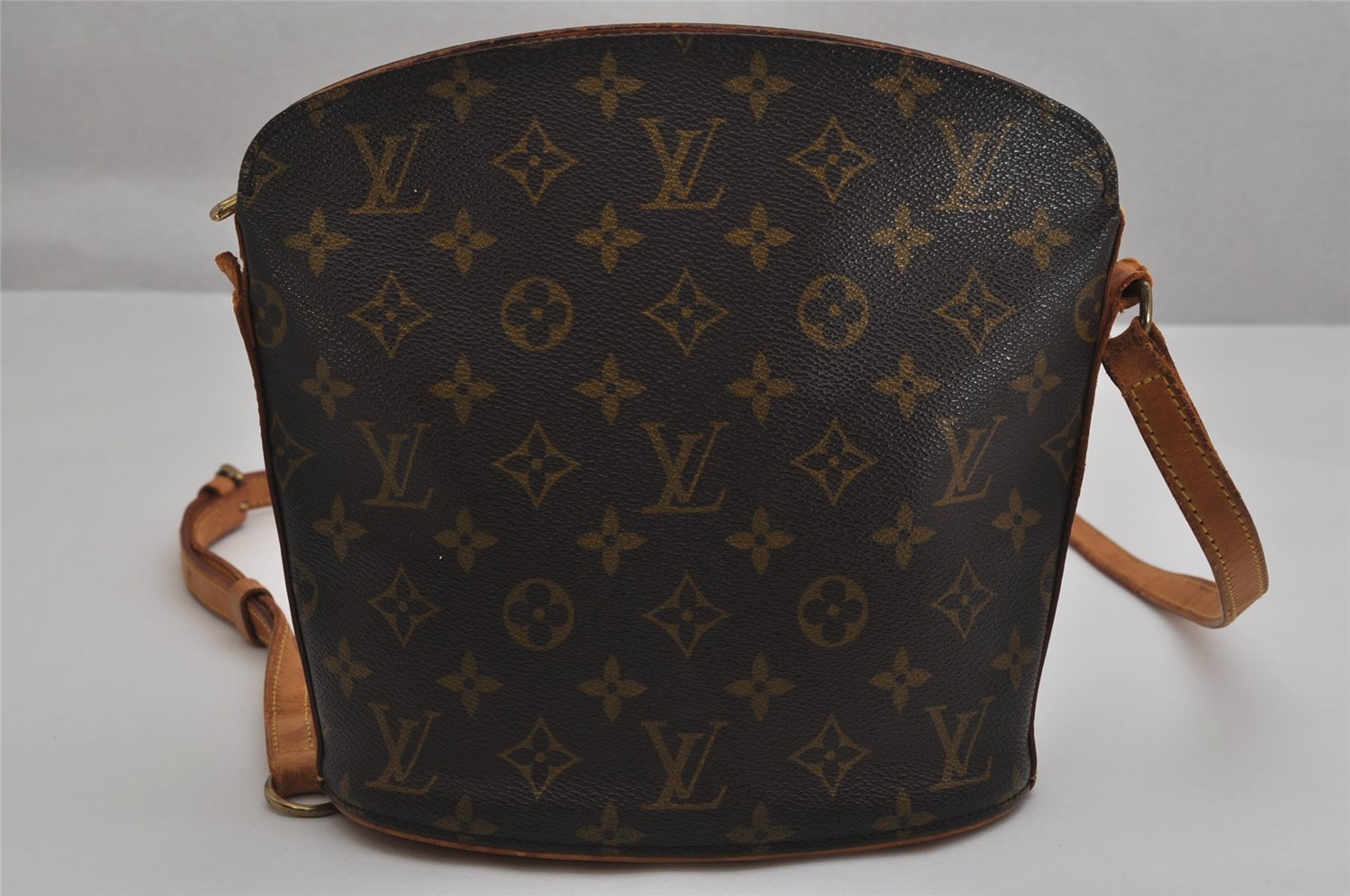 Authentic Louis Vuitton Monogram Drouot Shoulder Crossbody Bag M51290 Junk 0352K