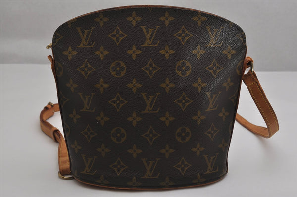 Authentic Louis Vuitton Monogram Drouot Shoulder Crossbody Bag M51290 Junk 0352K