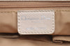 Authentic Christian Dior Trotter Lovely Tote Hand Bag Nylon Leather White 0353I