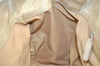 Authentic Christian Dior Trotter Lovely Tote Hand Bag Nylon Leather White 0353I