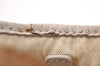 Authentic Christian Dior Trotter Lovely Tote Hand Bag Nylon Leather White 0353I