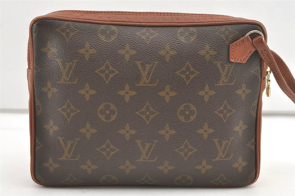 Authentic Louis Vuitton Monogram Pochette Sport Clutch Hand Bag Old Model 0353K