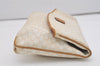 Authentic CELINE Macadam Blason Pattern Clutch Hand Bag PVC Leather White 0354J