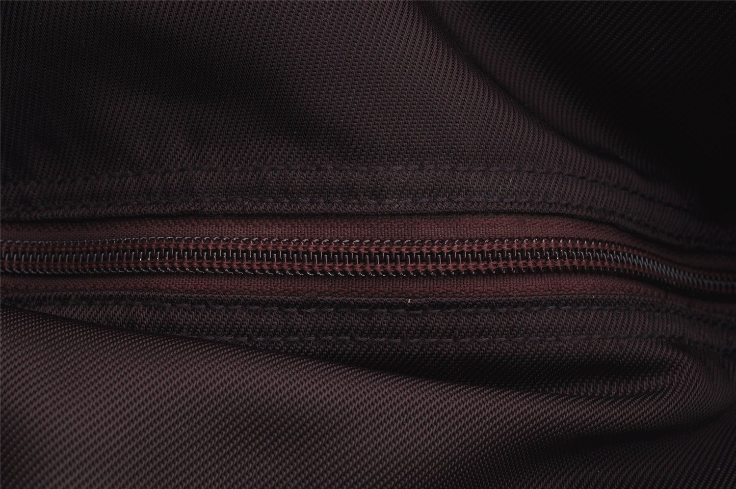 Authentic GUCCI Vintage Bamboo Tote Hand Bag Purse Nylon Leather Purple 0355J