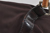 Authentic GUCCI Vintage Bamboo Tote Hand Bag Purse Nylon Leather Purple 0355J