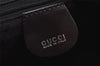 Authentic GUCCI Vintage Bamboo Tote Hand Bag Purse Nylon Leather Purple 0355J