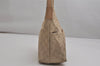 Authentic GUCCI Vintage Shoulder Bag Purse GG Canvas Leather 0013386 Beige 0355K