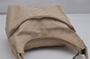 Authentic GUCCI Vintage Shoulder Bag Purse GG Canvas Leather 0013386 Beige 0355K