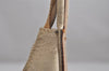 Authentic GUCCI Vintage Shoulder Bag Purse GG Canvas Leather 0013386 Beige 0355K
