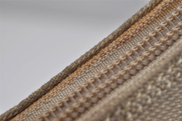 Authentic GUCCI Vintage Shoulder Bag Purse GG Canvas Leather 0013386 Beige 0355K