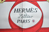 Authentic HERMES Carre 90 Scarf "Eperon d' or" Silk Navy Blue 0356J