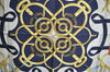 Authentic HERMES Carre 90 Scarf "Eperon d' or" Silk Navy Blue 0356J