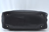 Authentic PRADA Leather Nappa Hand Bag Black 0356K