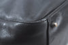 Authentic PRADA Leather Nappa Hand Bag Black 0356K