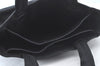 Authentic PRADA Leather Nappa Hand Bag Black 0356K